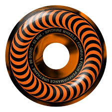Spitfire F4 99 SWIRL Classic Wheels - Black/ Orange